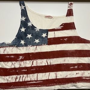 Brandy Melville American Flag Tank